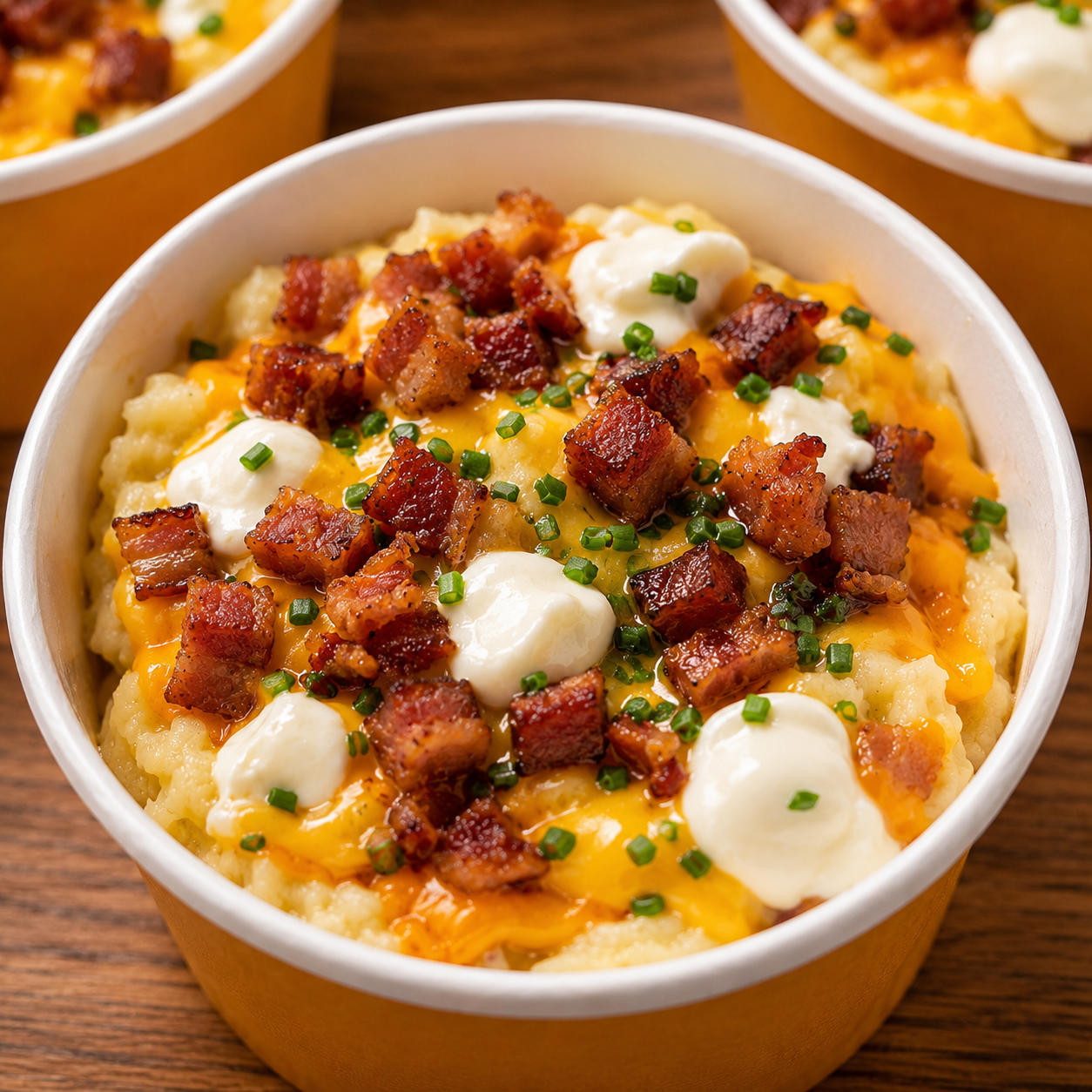 Batata Bem Clássica com cheddar, bacon e cream cheese